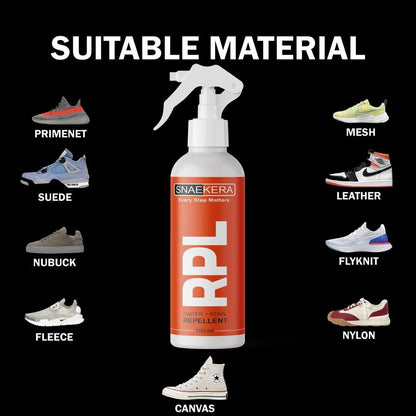 RPL Sneakera Every Step Matters Water Repellent Shoe Protector Spray 100ml (Pack of 2) – Long Lasting Protection for All Shoes